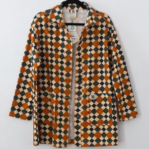 Printed shacket
